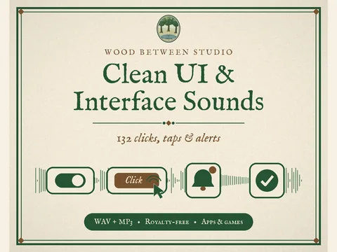 Clean UI & Interface Sounds: 132 Clicks, Taps & Alerts: preview