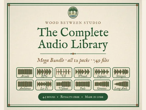 The Complete Audio Library: 749 Royalty-Free SFX, Music & Ambience: preview