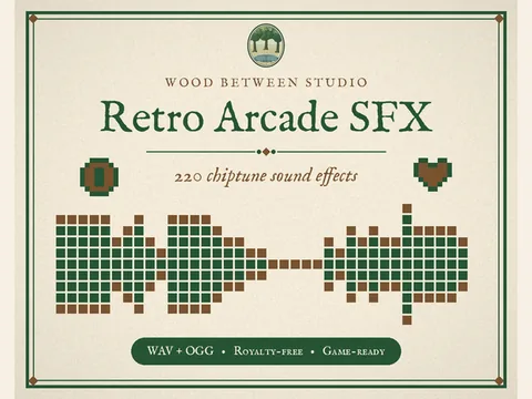 Retro Arcade SFX: 220 Chiptune Sound Effects: preview