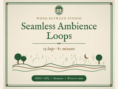 Seamless Ambience Loops: Rain, Fire, Ocean, Forest & More: preview