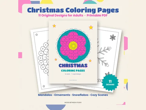 Christmas Coloring Pages for Adults: preview