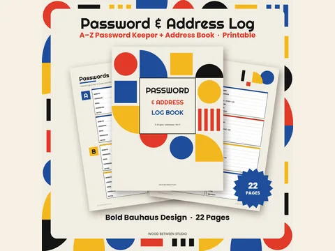 Password & Address Log: preview