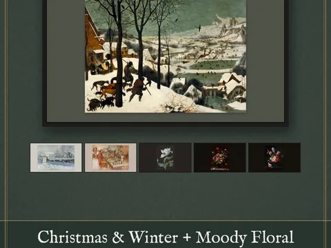 Christmas & Winter + Moody Floral Bundle: preview