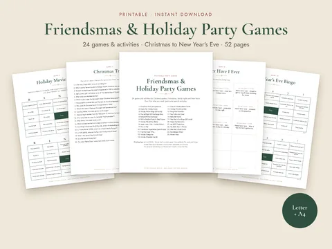 Friendsmas & Holiday Party Games: preview