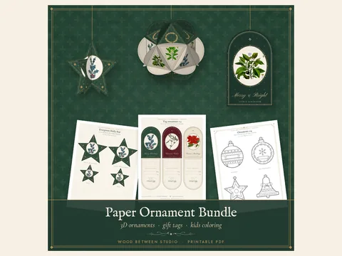 Paper Ornament Bundle: preview